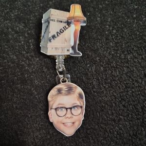 A Christmas Story Retractable Badge Reel Cute Holiday Badge Work Id Id Holder
